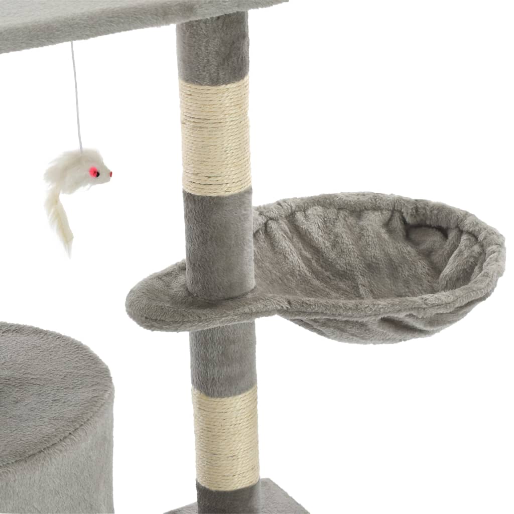 Kattenkrabpaal met sisal krabpalen 138 cm grijs Kattenmeubels | Creëer jouw Trendy Thuis | Gratis bezorgd & Retour | Trendy.nl