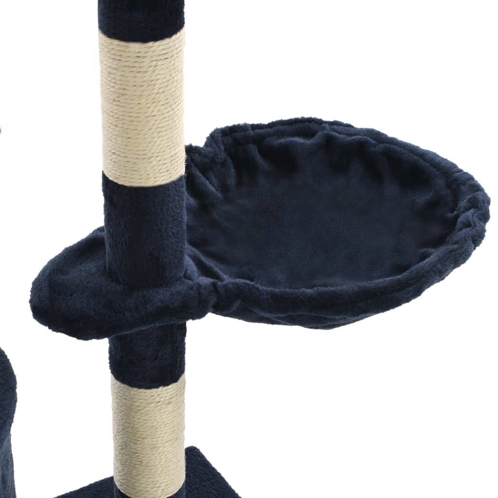 Kattenkrabpaal met sisal krabpalen 138 cm donkerblauw Kattenmeubels | Creëer jouw Trendy Thuis | Gratis bezorgd & Retour | Trendy.nl