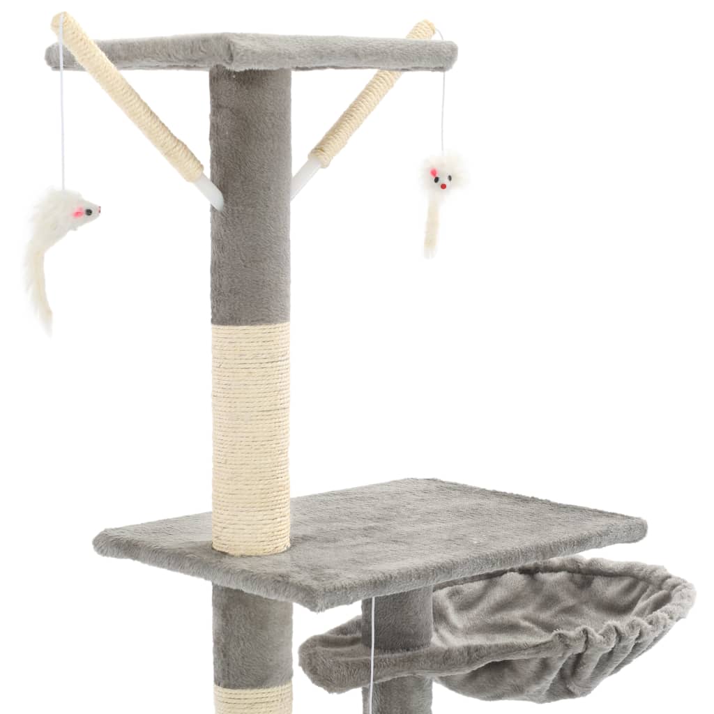 Kattenkrabpaal met sisal krabpalen 230-250 cm grijs Kattenmeubels | Creëer jouw Trendy Thuis | Gratis bezorgd & Retour | Trendy.nl