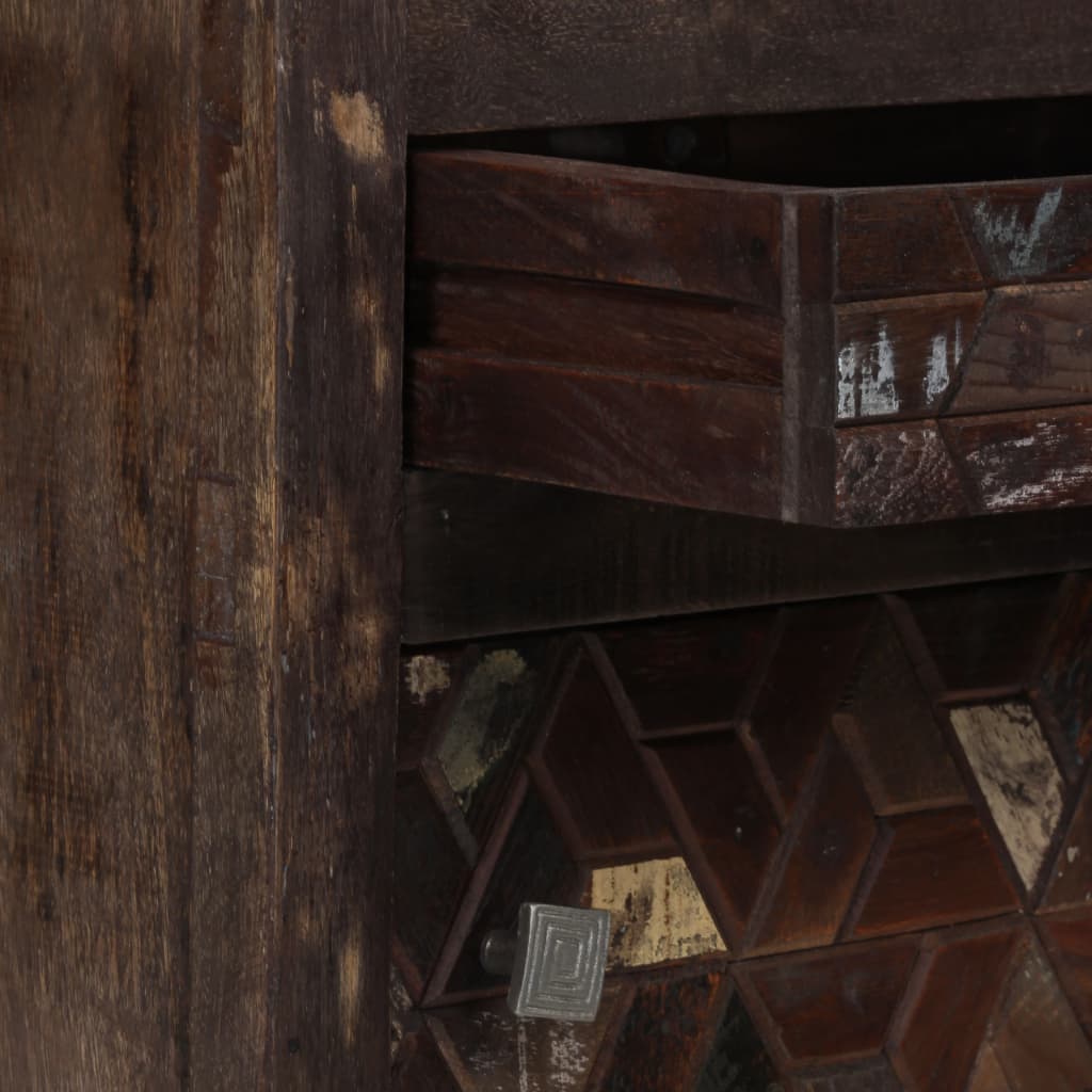 Nachtkastje 40x30x50 cm massief gerecycled hout Nachtkastjes | Creëer jouw Trendy Thuis | Gratis bezorgd & Retour | Trendy.nl