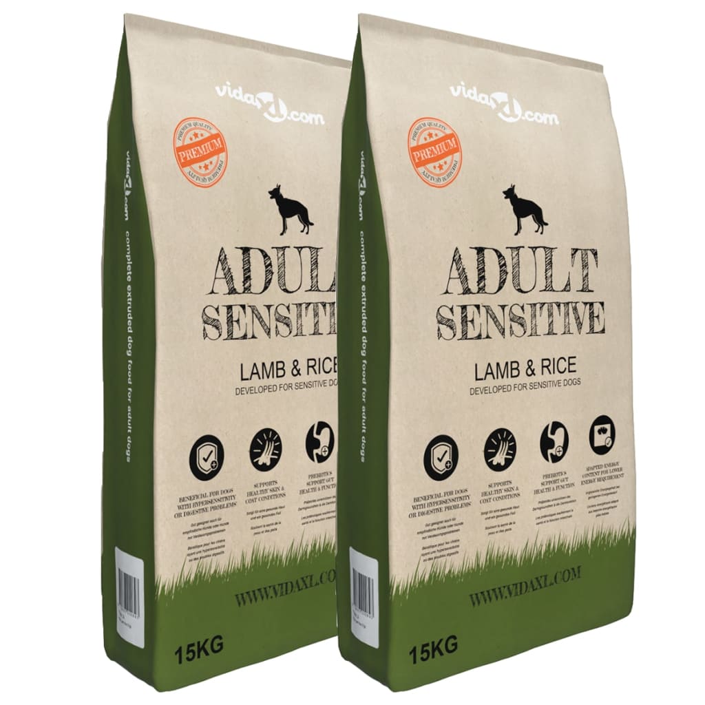 Premium hondenvoer droog Adult Sensitive Lamb & Rice 30kg 2 st Hondenvoer | Creëer jouw Trendy Thuis | Gratis bezorgd & Retour | Trendy.nl