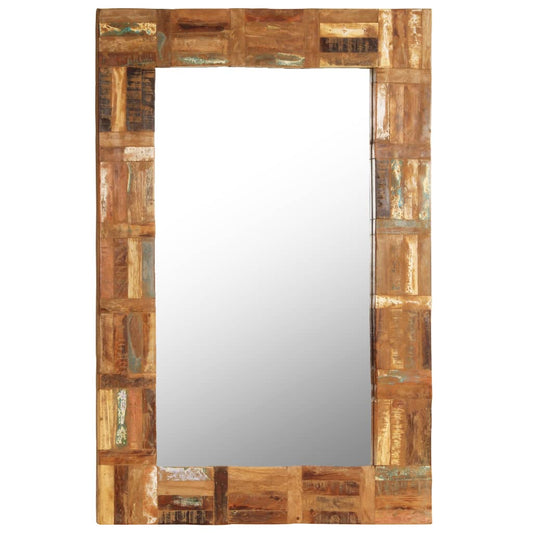 Wandspiegel 60x90 cm massief gerecycled hout Spiegels | Creëer jouw Trendy Thuis | Gratis bezorgd & Retour | Trendy.nl