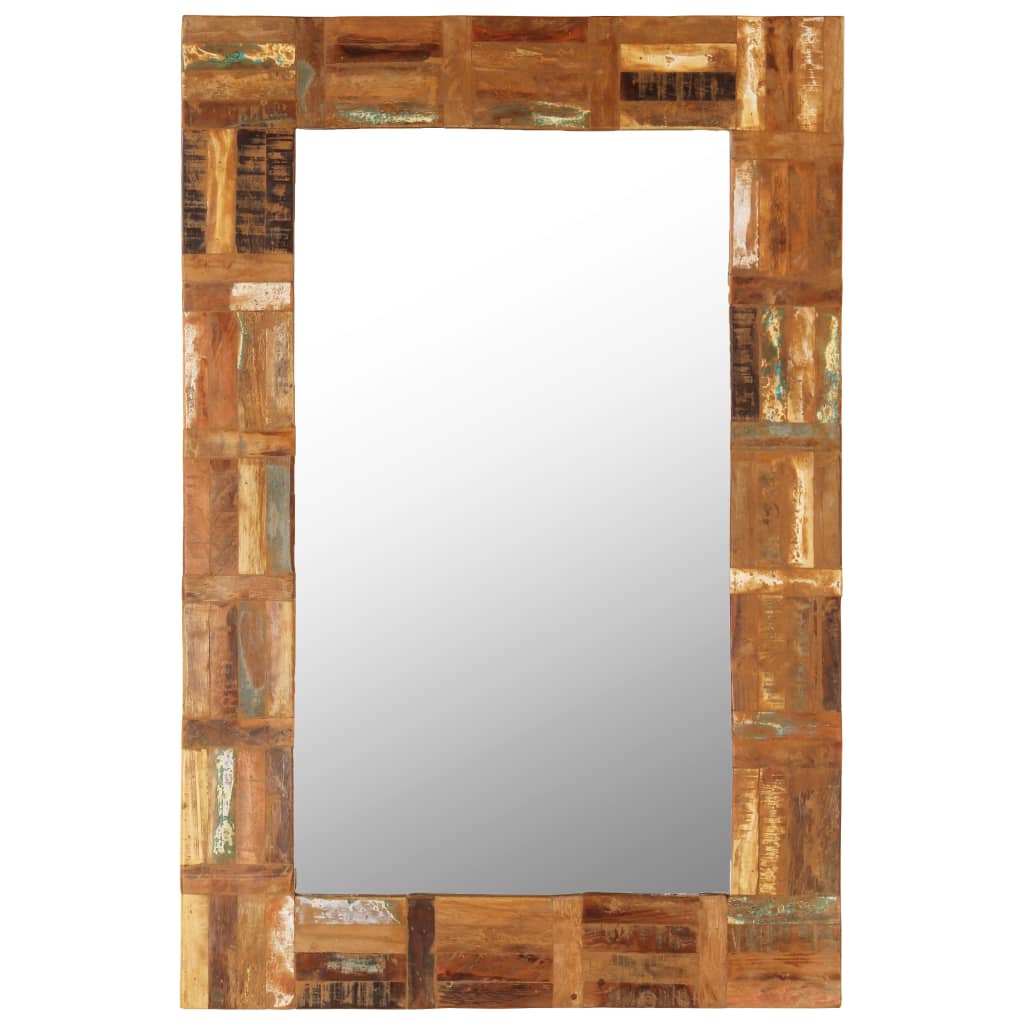 Wandspiegel 60x90 cm massief gerecycled hout Spiegels | Creëer jouw Trendy Thuis | Gratis bezorgd & Retour | Trendy.nl