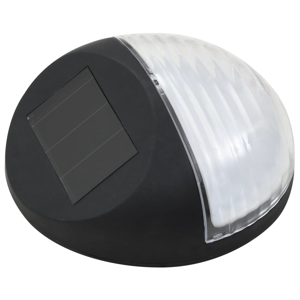 LED-wandlampen solar rond zwart 12 st Buitenverlichting | Creëer jouw Trendy Thuis | Gratis bezorgd & Retour | Trendy.nl