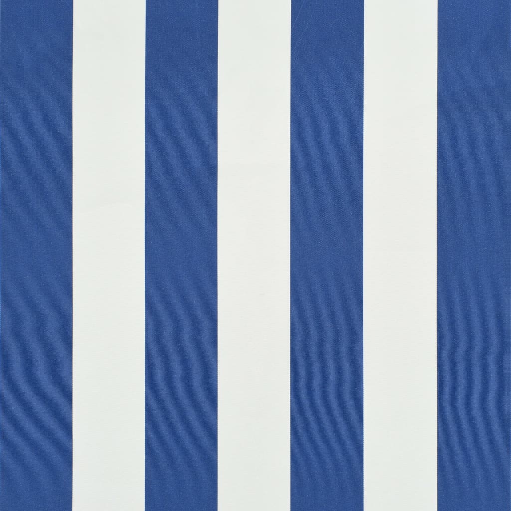 Luifel uittrekbaar 150x150 cm blauw en wit