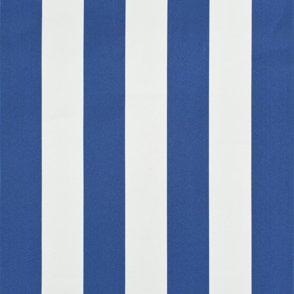 Luifel uittrekbaar 350x150 cm blauw en wit