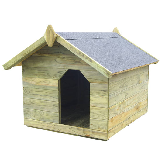 Hondenhok voor tuin met opklapbaar dak geïmpregneerd grenenhout Hondenhokken | Creëer jouw Trendy Thuis | Gratis bezorgd & Retour | Trendy.nl