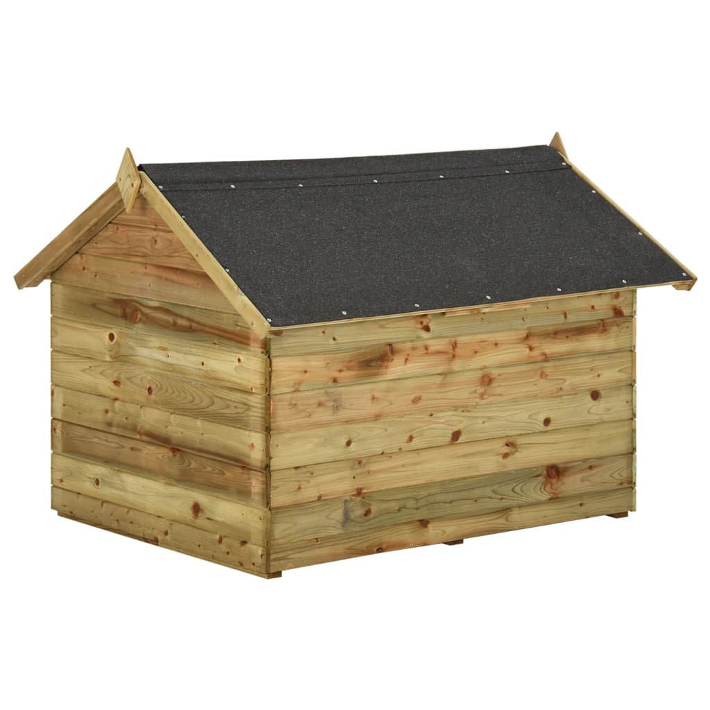 Hondenhok met opklapbaar dak geïmpregneerd grenenhout Hondenhokken | Creëer jouw Trendy Thuis | Gratis bezorgd & Retour | Trendy.nl