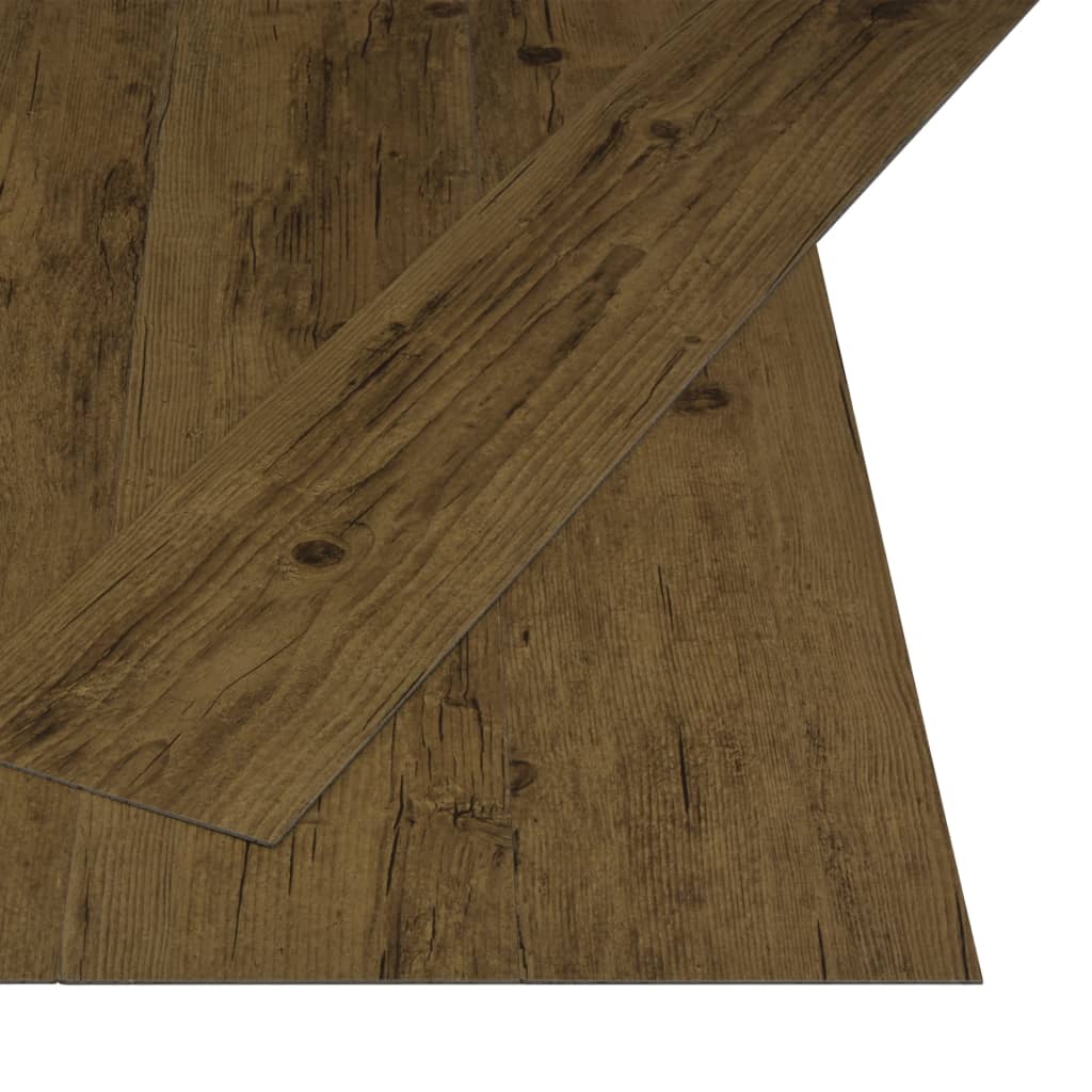 Vloerplanken zelfklevend 4,46 m² 3 mm PVC natuurlijk bruin Vloeren | Creëer jouw Trendy Thuis | Gratis bezorgd & Retour | Trendy.nl