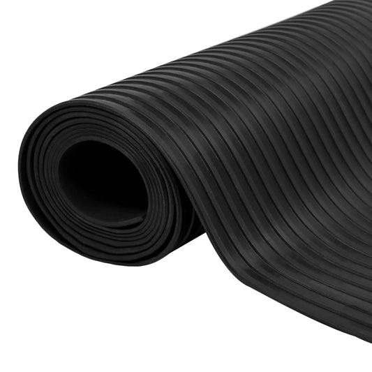 Vloermat anti-slip 3 mm 1,5x2 m rubber brede ribbel Vloeren | Creëer jouw Trendy Thuis | Gratis bezorgd & Retour | Trendy.nl