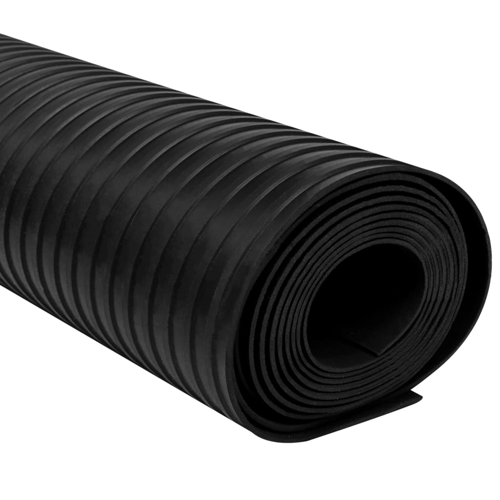 Vloermat anti-slip 3 mm 1,5x4 m rubber brede ribbel Vloeren | Creëer jouw Trendy Thuis | Gratis bezorgd & Retour | Trendy.nl