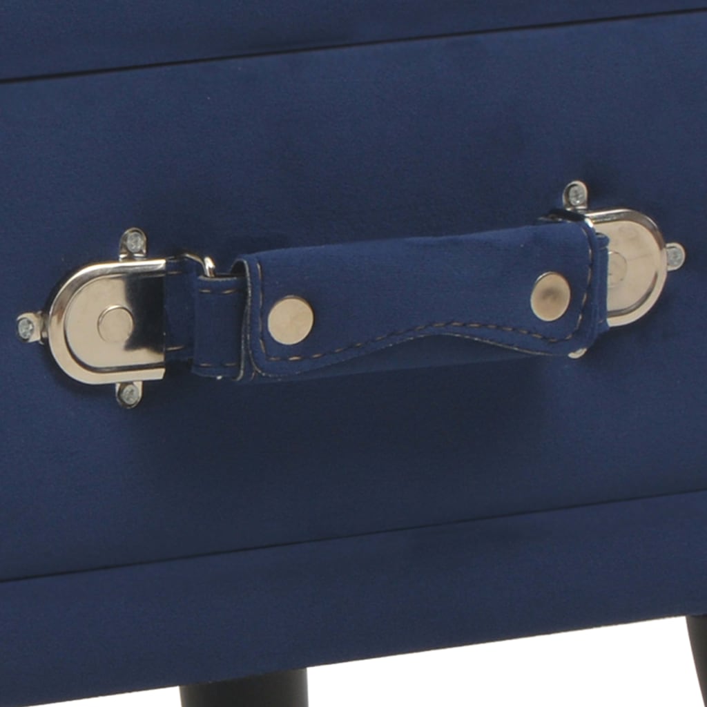 Nachtkastje 40x35x40 cm fluweel blauw Nachtkastjes | Creëer jouw Trendy Thuis | Gratis bezorgd & Retour | Trendy.nl