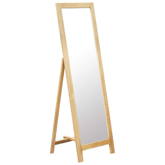 Spiegel vrijstaand 48x46,5x150 cm massief eikenhout Spiegels | Creëer jouw Trendy Thuis | Gratis bezorgd & Retour | Trendy.nl