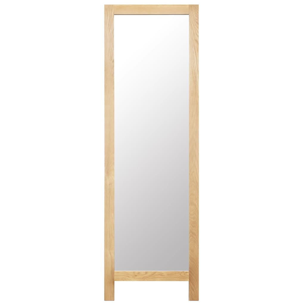 Spiegel vrijstaand 48x46,5x150 cm massief eikenhout Spiegels | Creëer jouw Trendy Thuis | Gratis bezorgd & Retour | Trendy.nl