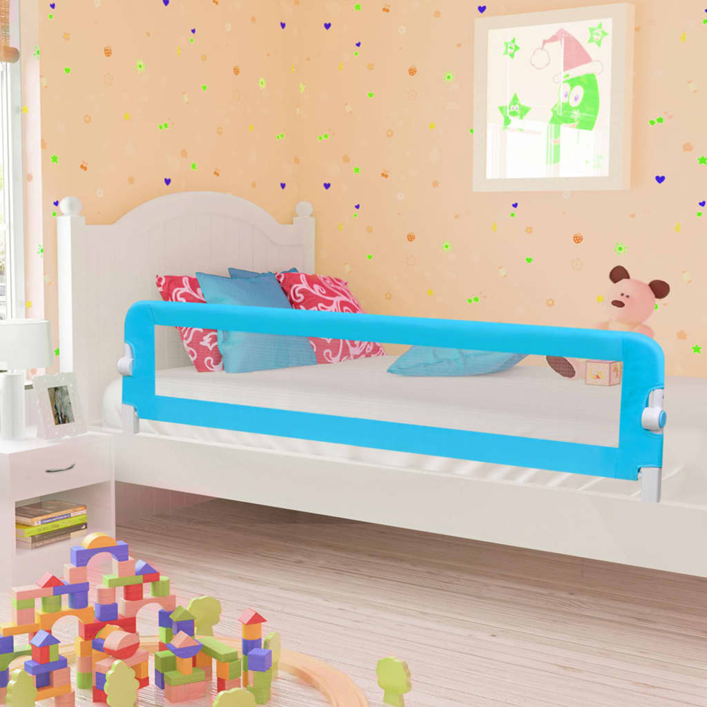 Bedhekje peuter 180x42 cm polyester blauw Veiligheidsrails voor baby's | Creëer jouw Trendy Thuis | Gratis bezorgd & Retour | Trendy.nl