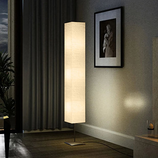 Vloerlamp met stalen standaard 170 cm beige Lampen | Creëer jouw Trendy Thuis | Gratis bezorgd & Retour | Trendy.nl