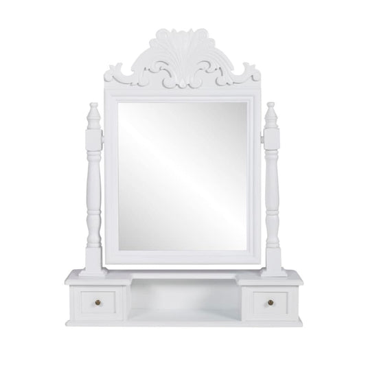 Prachtige kaptafel met verstelbare rechthoekige spiegel - Gemaakt van kwalitatief MDF Slaapkamerkaptafels | Creëer jouw Trendy Thuis | Gratis bezorgd & Retour | Trendy.nl