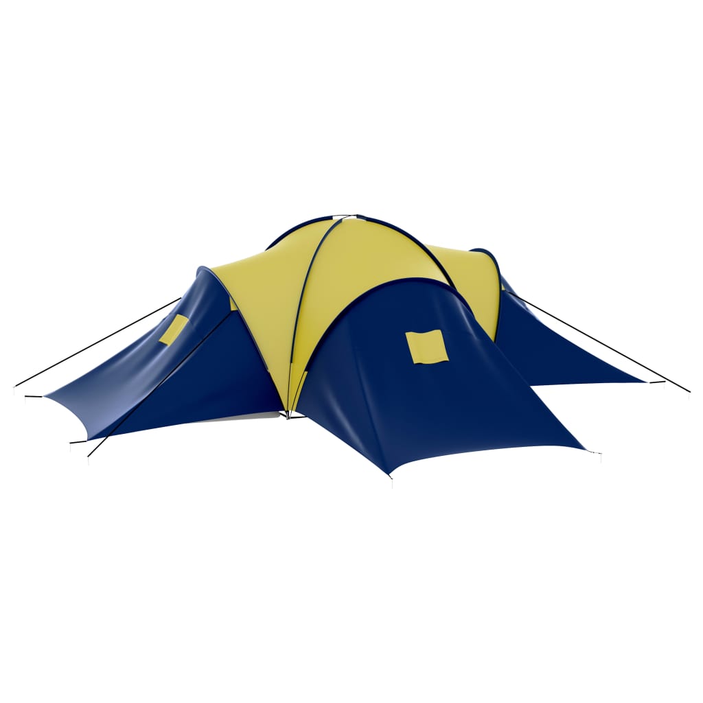 Tent 9-persoons polyester blauw en geel Tenten | Creëer jouw Trendy Thuis | Gratis bezorgd & Retour | Trendy.nl