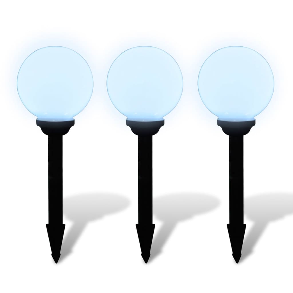 Tuinpadlampen 3 st met grondpin LED 20 cm Buitenverlichting | Creëer jouw Trendy Thuis | Gratis bezorgd & Retour | Trendy.nl