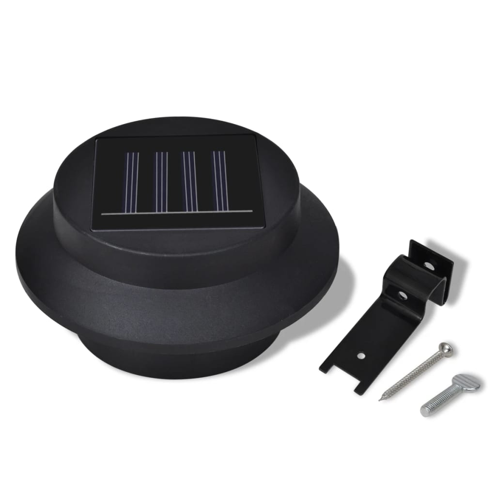 Solar buitenlampset 6 stuks zwart Buitenverlichting | Creëer jouw Trendy Thuis | Gratis bezorgd & Retour | Trendy.nl