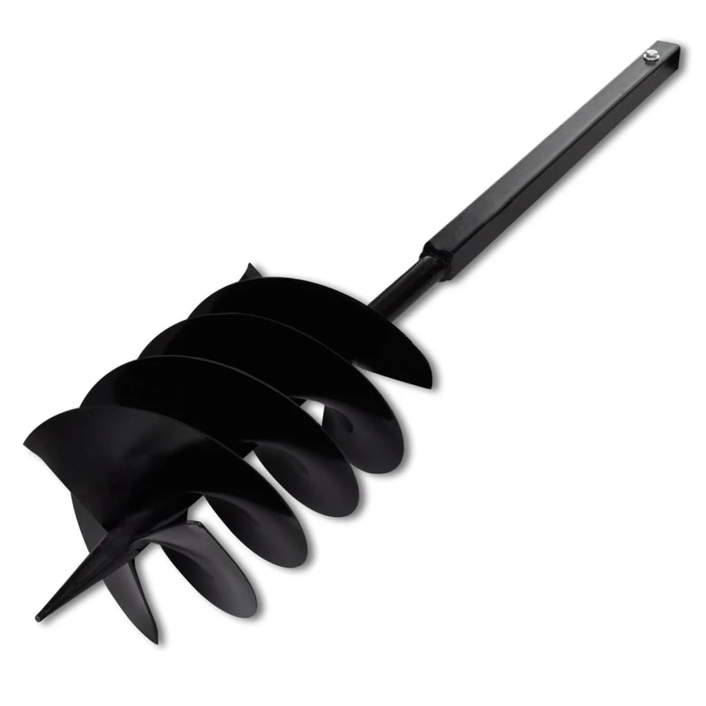 Grondboor met handvat en schroefkop 200 mm (zwart)