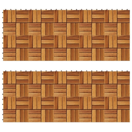 Terrastegels 30 x 30 cm Acacia set van 20 Vloeren | Creëer jouw Trendy Thuis | Gratis bezorgd & Retour | Trendy.nl