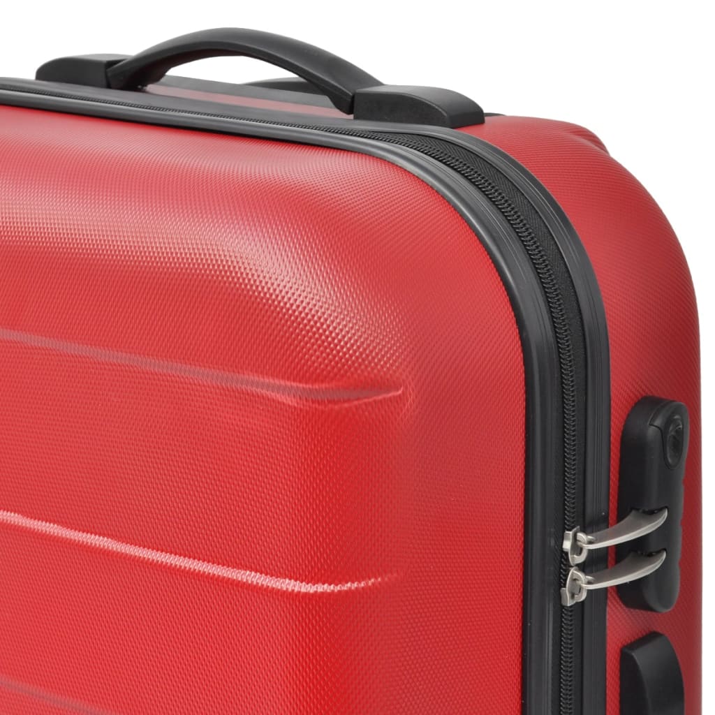 3-delige Kofferset hard 45,5/55/66 cm rood Koffers | Creëer jouw Trendy Thuis | Gratis bezorgd & Retour | Trendy.nl