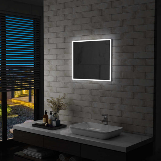 Badkamerspiegel LED 60x50 cm Spiegels | Creëer jouw Trendy Thuis | Gratis bezorgd & Retour | Trendy.nl