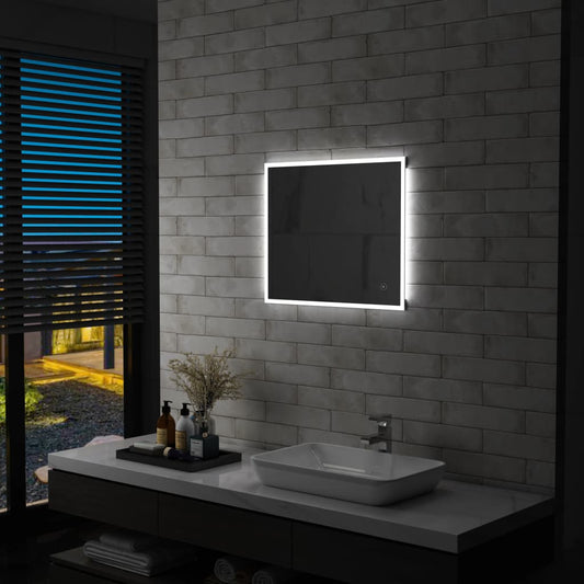 Badkamerspiegel LED met aanraaksensor 60x50 cm Spiegels | Creëer jouw Trendy Thuis | Gratis bezorgd & Retour | Trendy.nl