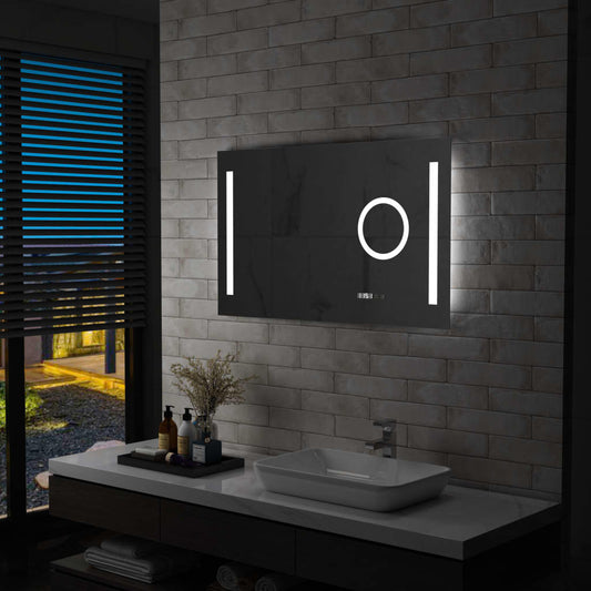 Badkamerspiegel LED met aanraaksensor 100x60 cm Spiegels | Creëer jouw Trendy Thuis | Gratis bezorgd & Retour | Trendy.nl