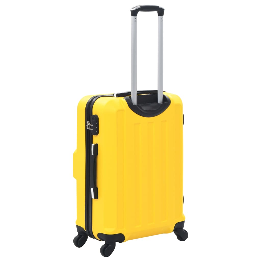 3-delige Harde kofferset ABS geel Koffers | Creëer jouw Trendy Thuis | Gratis bezorgd & Retour | Trendy.nl