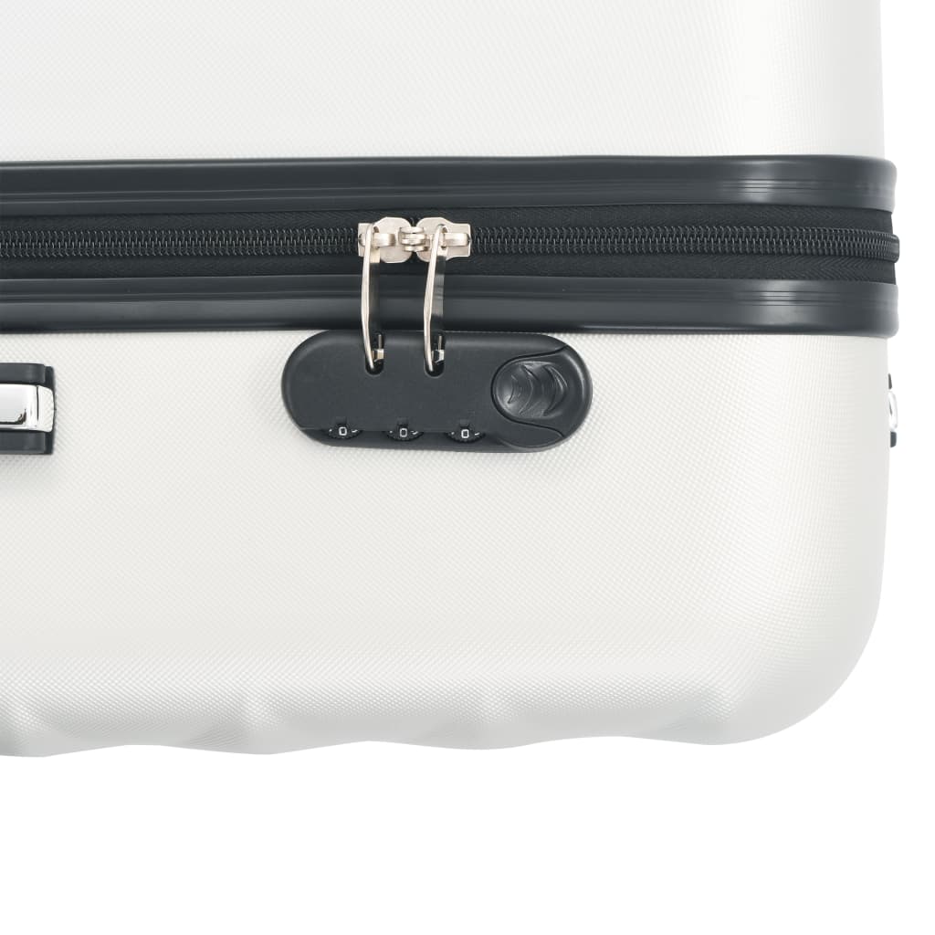 3-delige Harde kofferset ABS helder zilverkleurig Koffers | Creëer jouw Trendy Thuis | Gratis bezorgd & Retour | Trendy.nl
