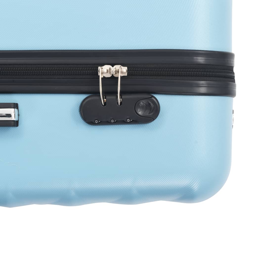 3-delige Harde kofferset ABS blauw Koffers | Creëer jouw Trendy Thuis | Gratis bezorgd & Retour | Trendy.nl