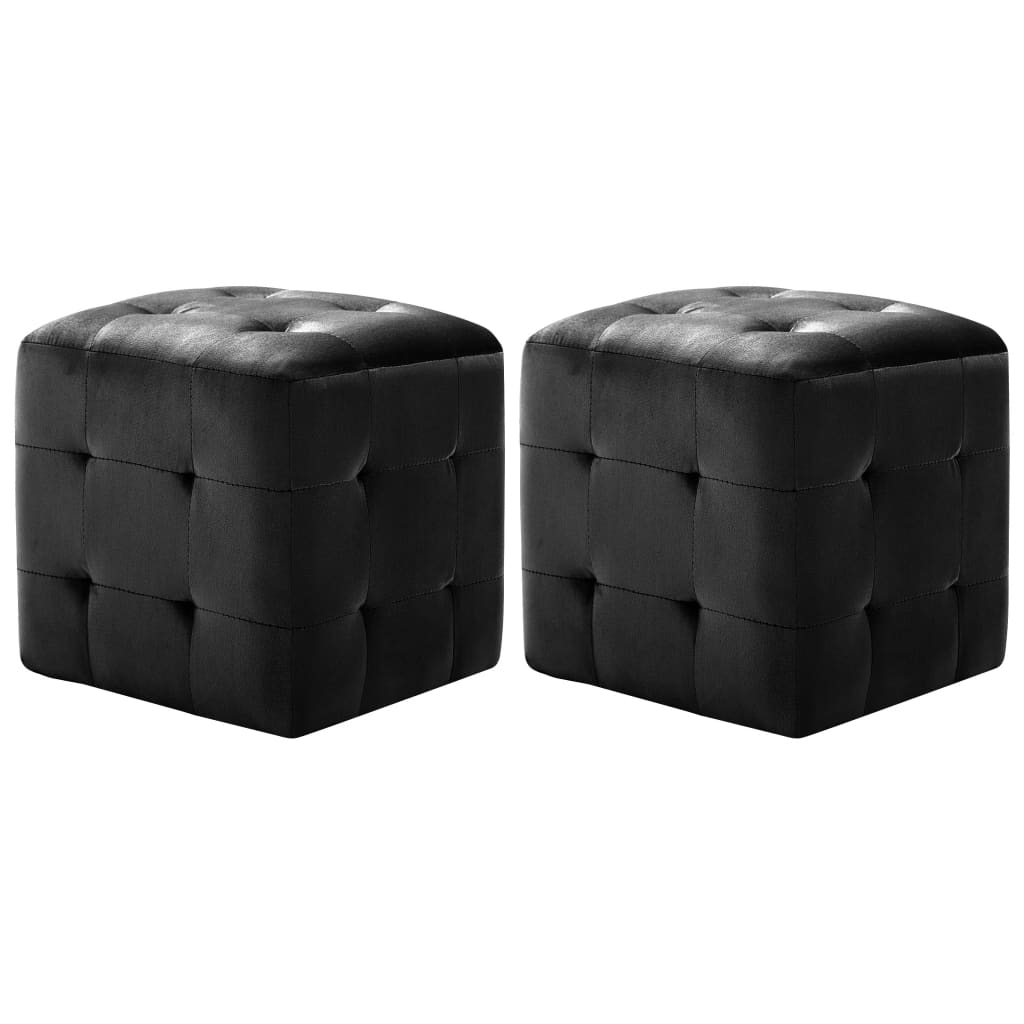 Nachtkastjes 2 st 30x30x30 cm fluweel zwart Nachtkastjes | Creëer jouw Trendy Thuis | Gratis bezorgd & Retour | Trendy.nl