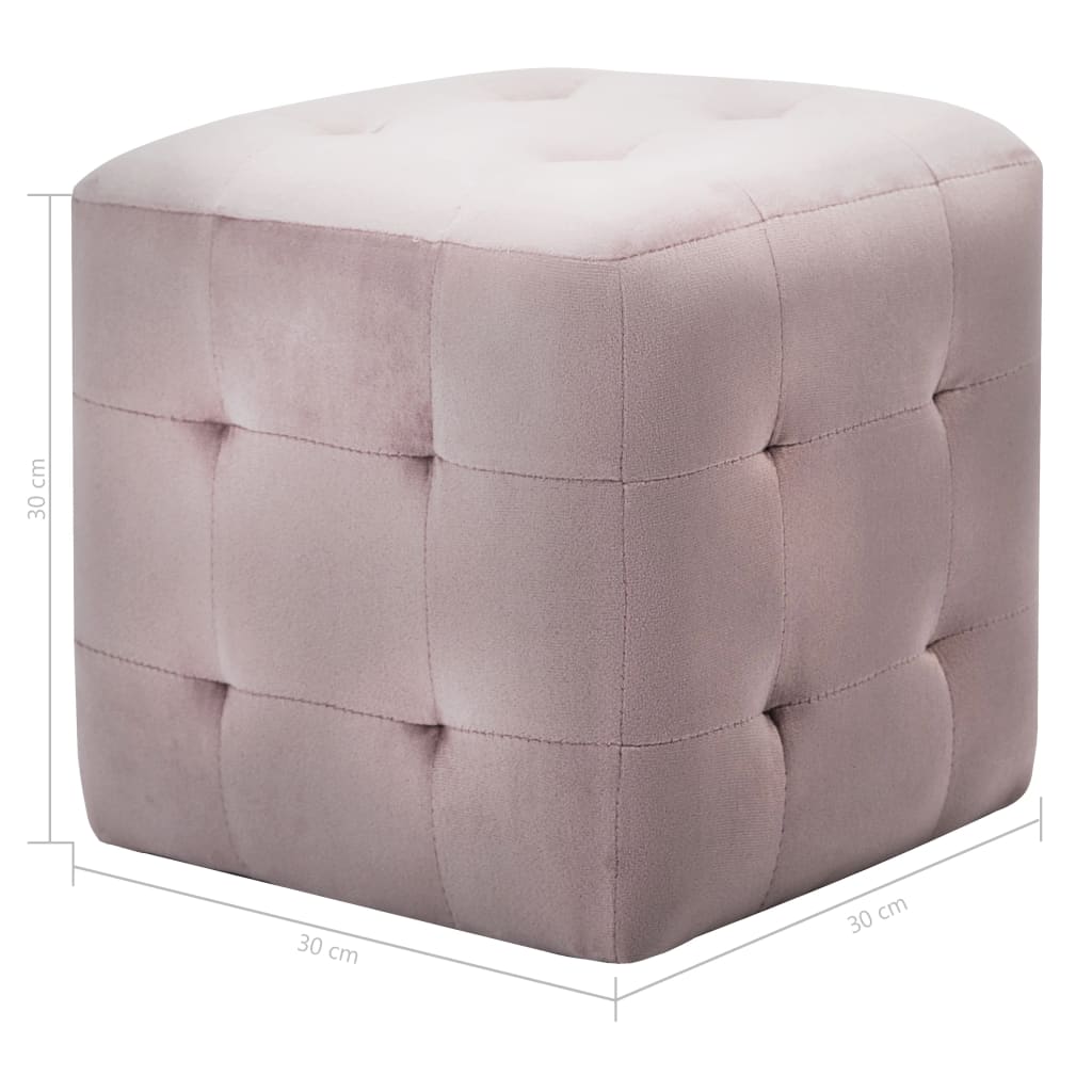 Nachtkastjes 2 st 30x30x30 cm fluweel roze Nachtkastjes | Creëer jouw Trendy Thuis | Gratis bezorgd & Retour | Trendy.nl