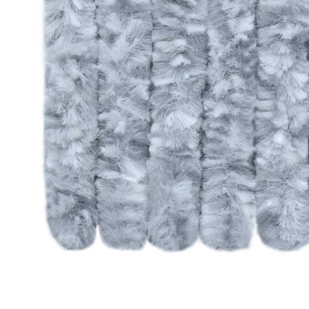 Vliegengordijn 56x185 cm chenille wit en grijs Raamhorren | Creëer jouw Trendy Thuis | Gratis bezorgd & Retour | Trendy.nl