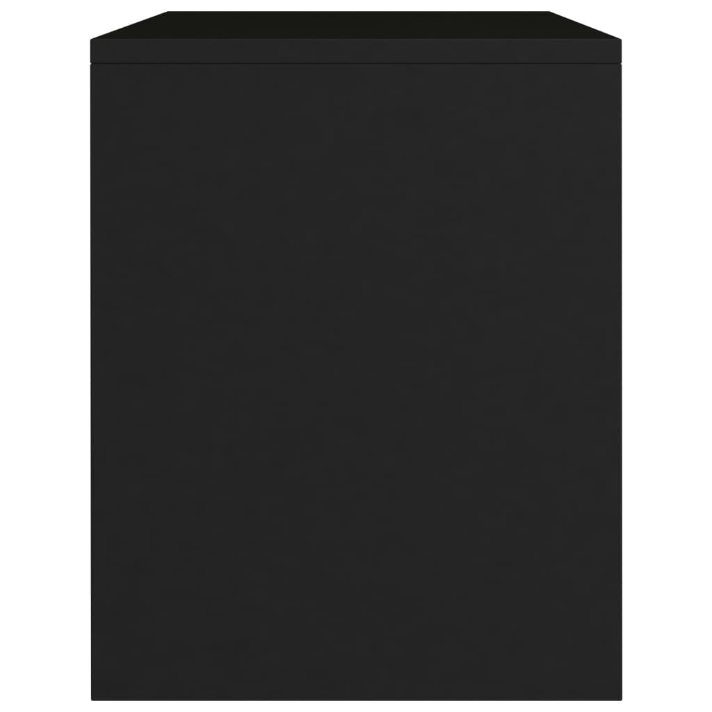 Nachtkastje 40x30x40 cm bewerkt hout zwart Nachtkastjes | Creëer jouw Trendy Thuis | Gratis bezorgd & Retour | Trendy.nl