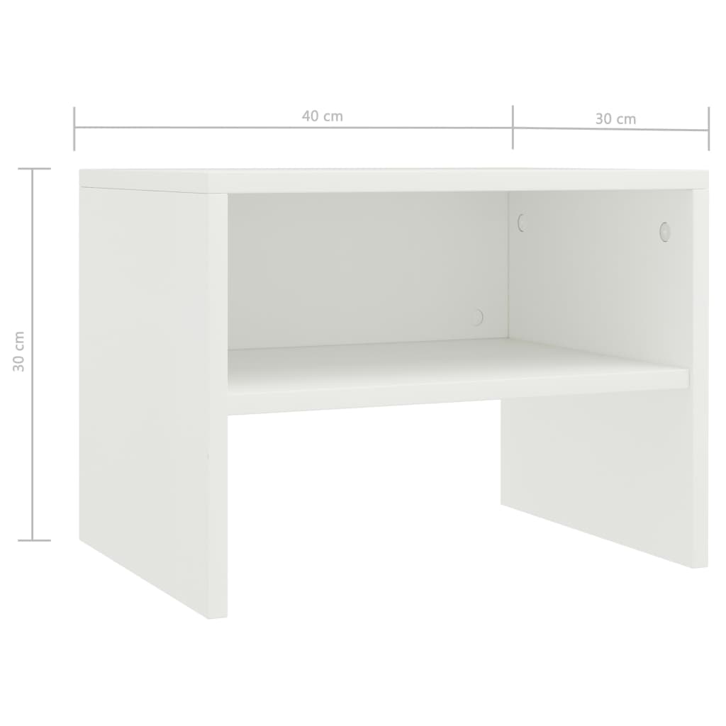 Nachtkastjes 2 st 40x30x30 cm bewerkt hout wit Nachtkastjes | Creëer jouw Trendy Thuis | Gratis bezorgd & Retour | Trendy.nl