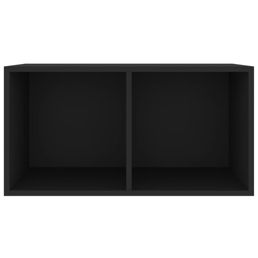Opbergbox voor LP's 71x34x36 cm bewerkt hout zwart Cd- & dvd-kasten | Creëer jouw Trendy Thuis | Gratis bezorgd & Retour | Trendy.nl