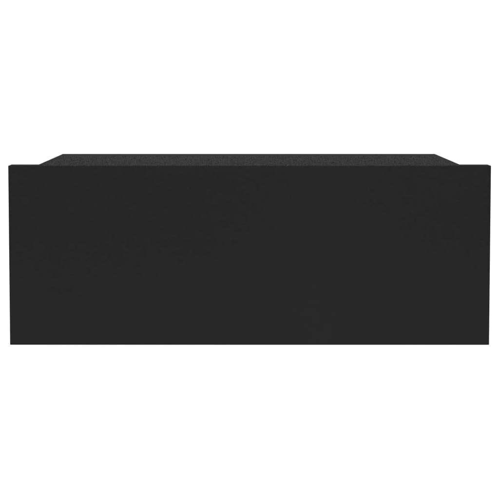 Nachtkastje zwevend 40x30x15 cm bewerkt hout zwart Nachtkastjes | Creëer jouw Trendy Thuis | Gratis bezorgd & Retour | Trendy.nl
