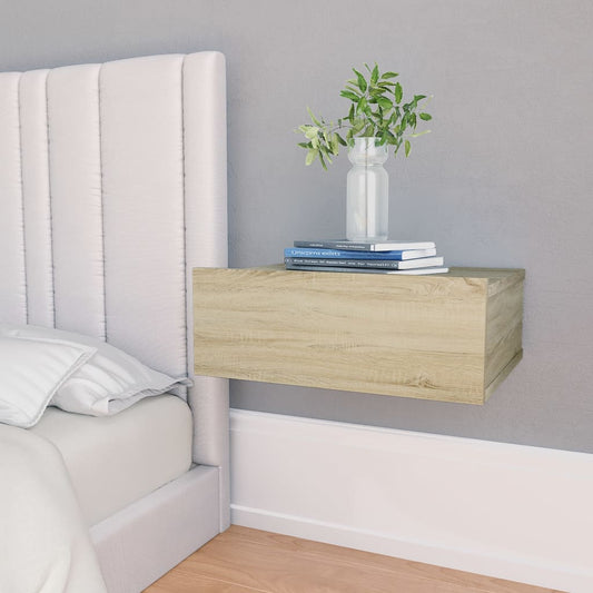 Nachtkastjes 2 st 40x30x15 cm bewerkt hout sonoma eikenkleurig Nachtkastjes | Creëer jouw Trendy Thuis | Gratis bezorgd & Retour | Trendy.nl