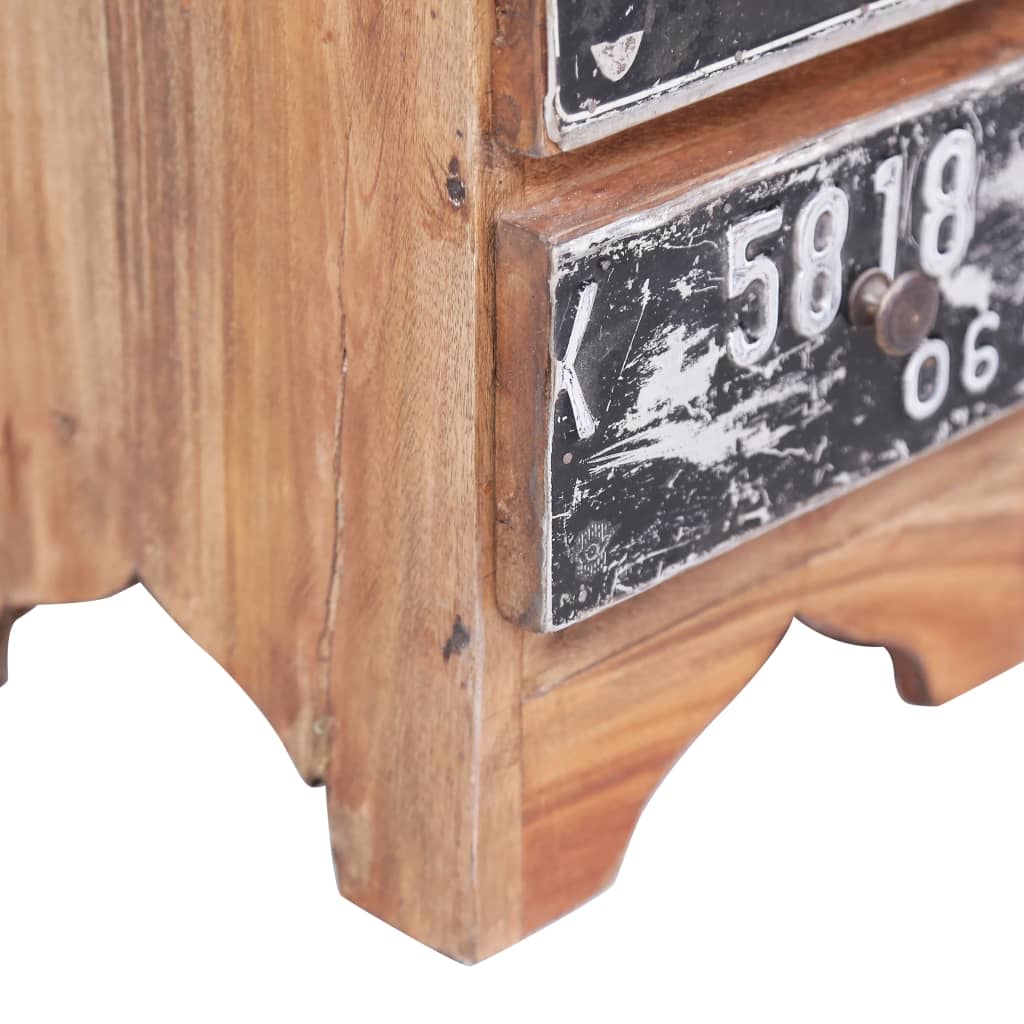 Nachtkastje 30x30x51 cm massief gerecycled hout Nachtkastjes | Creëer jouw Trendy Thuis | Gratis bezorgd & Retour | Trendy.nl