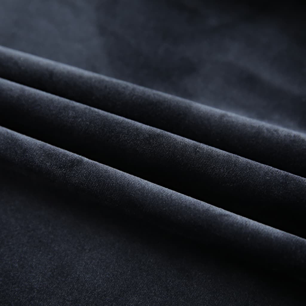 Gordijnen verduisterend 2 st met haken 140x245 cm fluweel zwart Gordijnen & vitrages | Creëer jouw Trendy Thuis | Gratis bezorgd & Retour | Trendy.nl