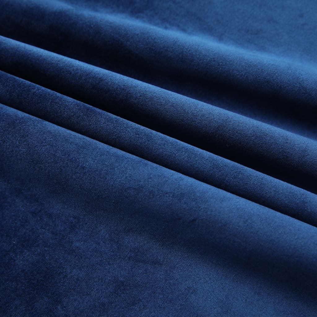 Gordijnen verduisterend 2 st met haken 140x225 cm fluweel blauw Gordijnen & vitrages | Creëer jouw Trendy Thuis | Gratis bezorgd & Retour | Trendy.nl