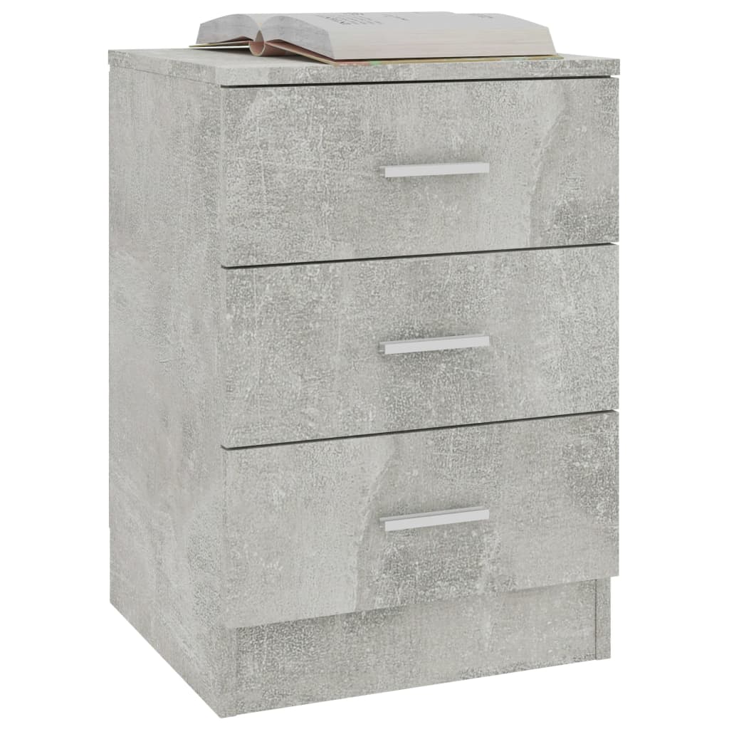 Nachtkastjes 2 st 38x35x56 cm bewerkt hout betongrijs Nachtkastjes | Creëer jouw Trendy Thuis | Gratis bezorgd & Retour | Trendy.nl