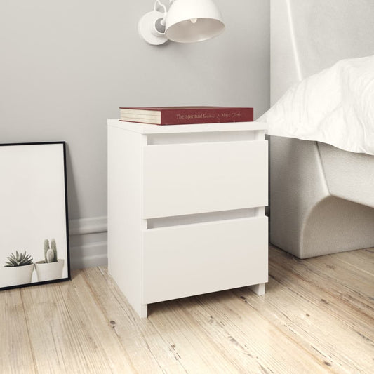 Nachtkastjes 2 st 30x30x40 cm bewerkt hout wit Nachtkastjes | Creëer jouw Trendy Thuis | Gratis bezorgd & Retour | Trendy.nl