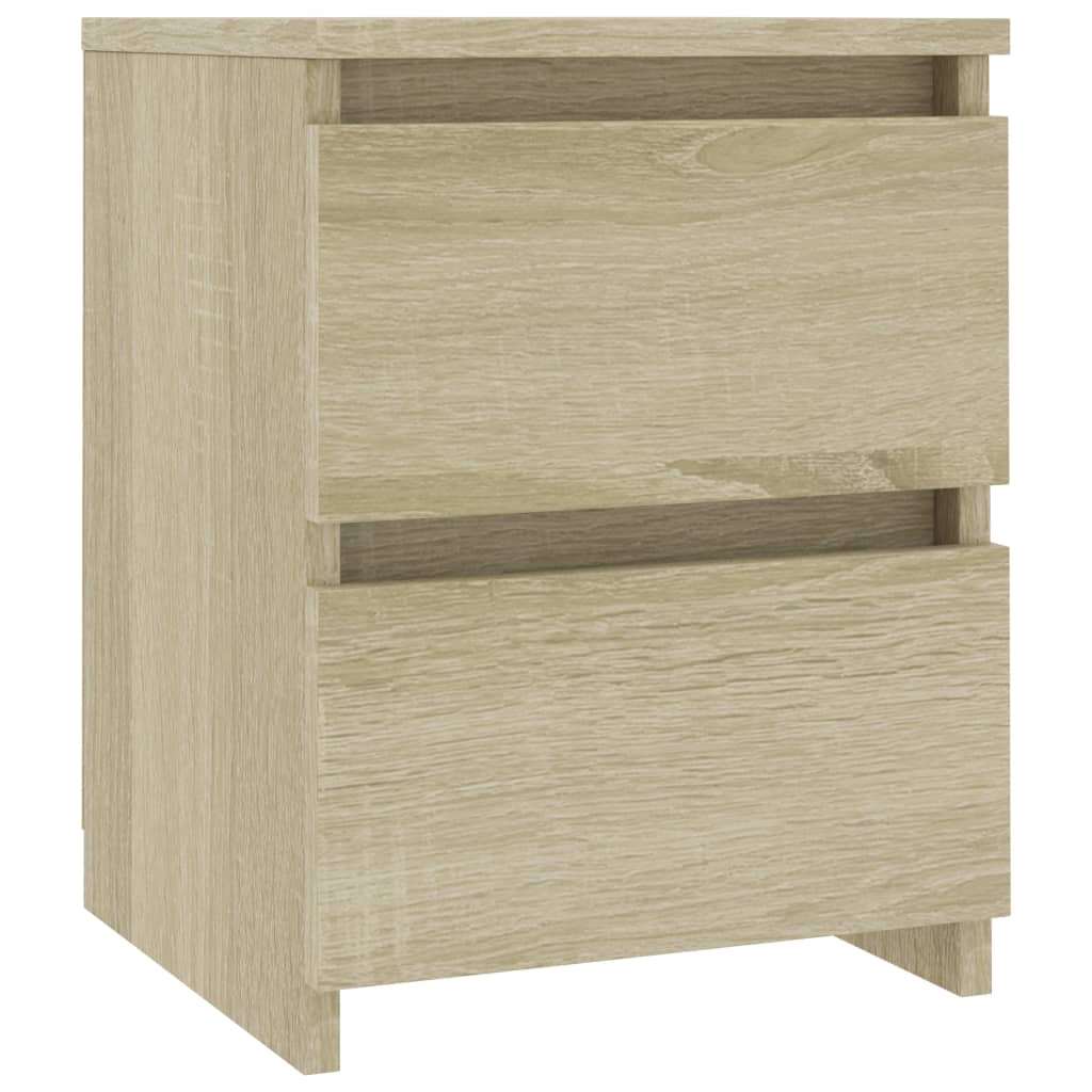 Nachtkastje 30x30x40 cm bewerkt hout sonoma eikenkleurig Nachtkastjes | Creëer jouw Trendy Thuis | Gratis bezorgd & Retour | Trendy.nl