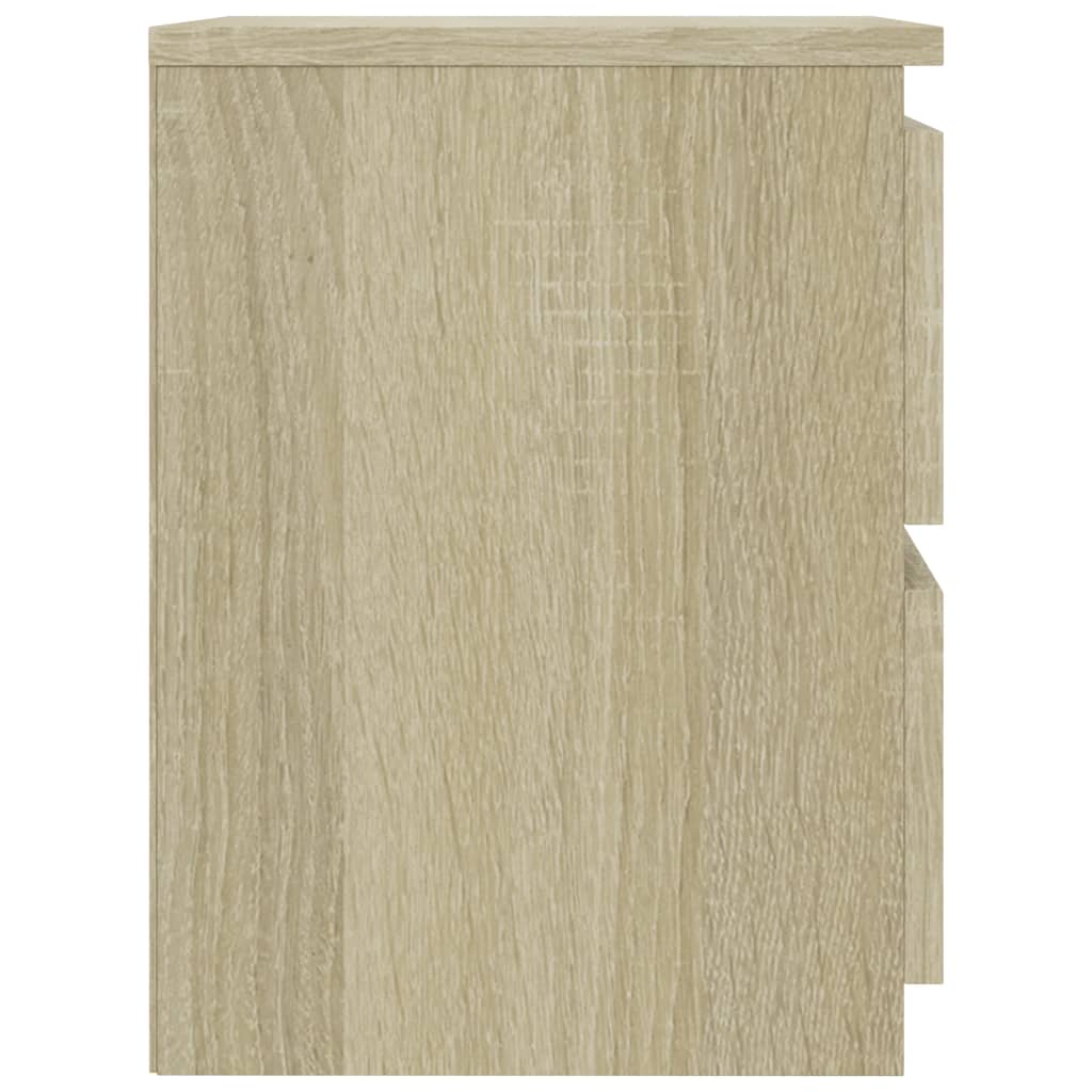 Nachtkastje 30x30x40 cm bewerkt hout sonoma eikenkleurig Nachtkastjes | Creëer jouw Trendy Thuis | Gratis bezorgd & Retour | Trendy.nl