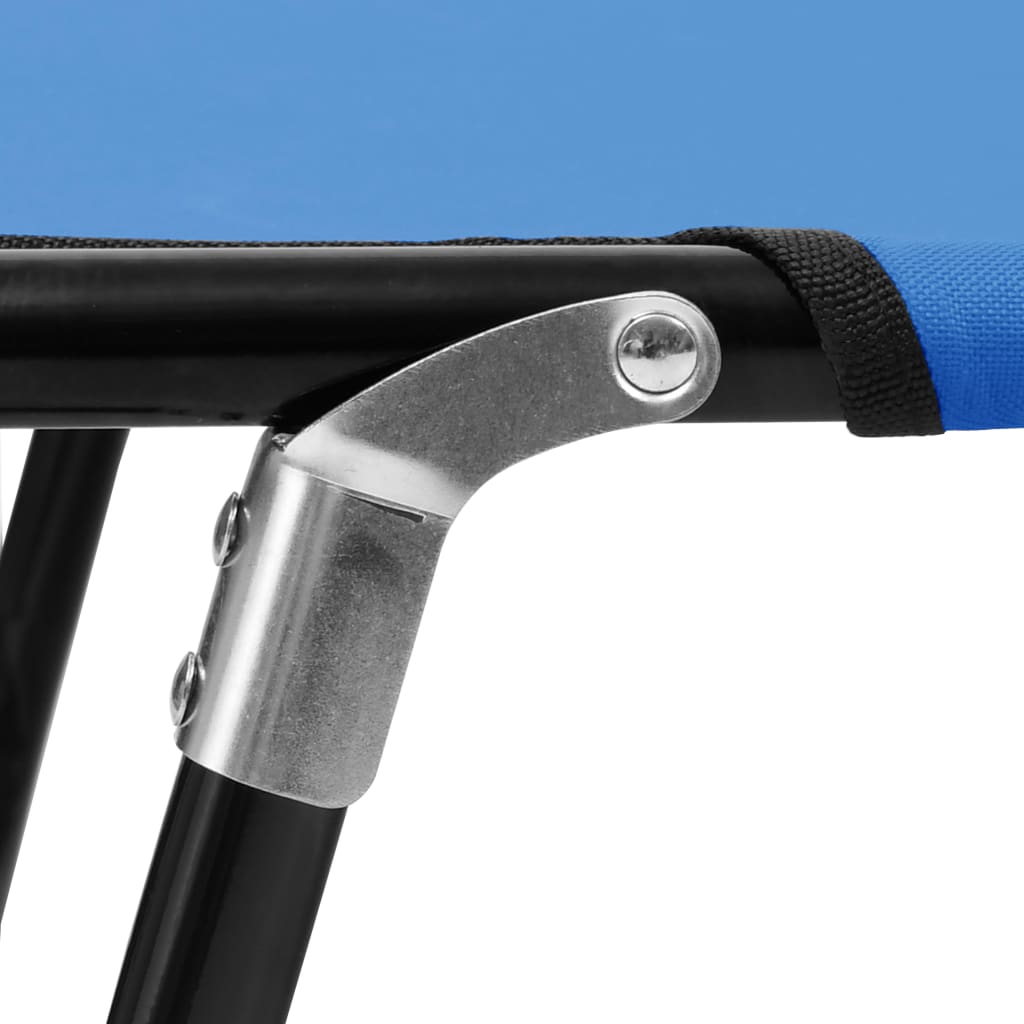 Ligbed inklapbaar staal blauw Ligstoelen | Creëer jouw Trendy Thuis | Gratis bezorgd & Retour | Trendy.nl