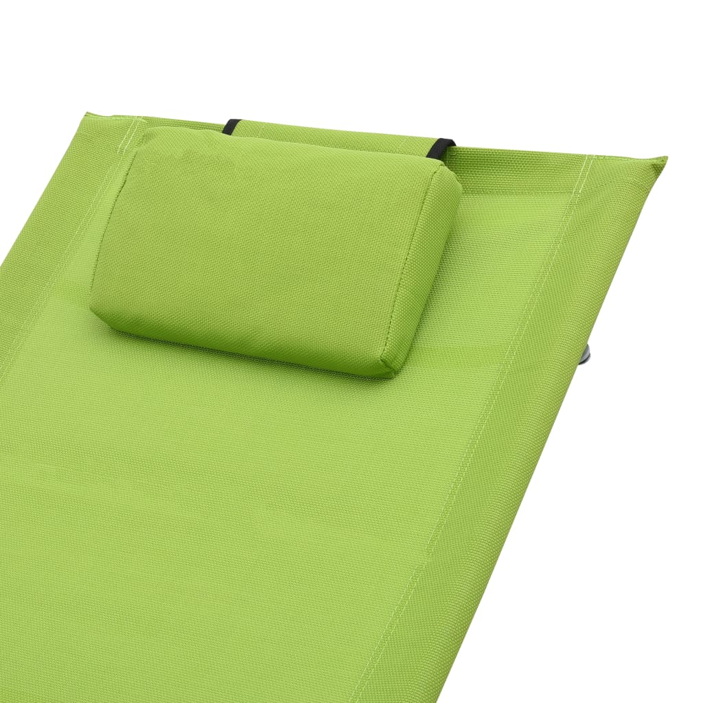 Ligbed met kussen textileen groen Ligstoelen | Creëer jouw Trendy Thuis | Gratis bezorgd & Retour | Trendy.nl